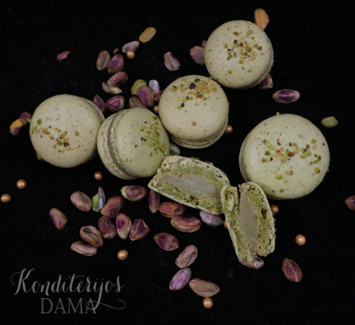 Pistacijų macarons 